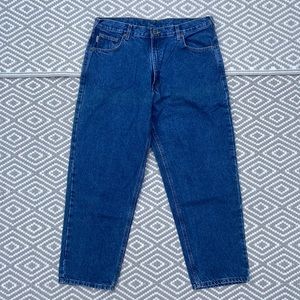 Vtg Carhartt Mens Blue Jeans Size 38 B113DST Y2K Workwear